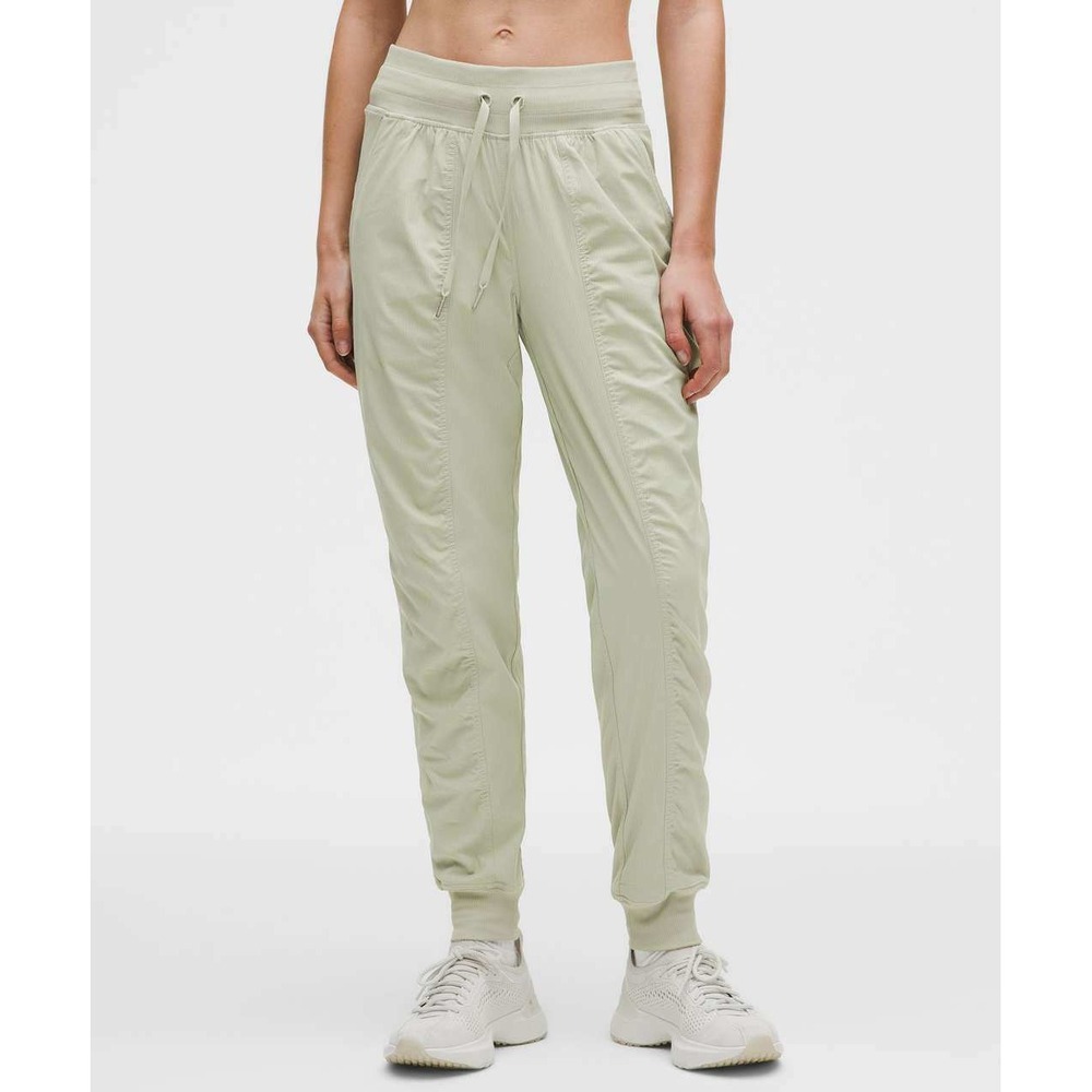Lululemon Dance Studio Mid-Rise Jogger Full Length Pant Size 8 Fog Green LW5ENPS